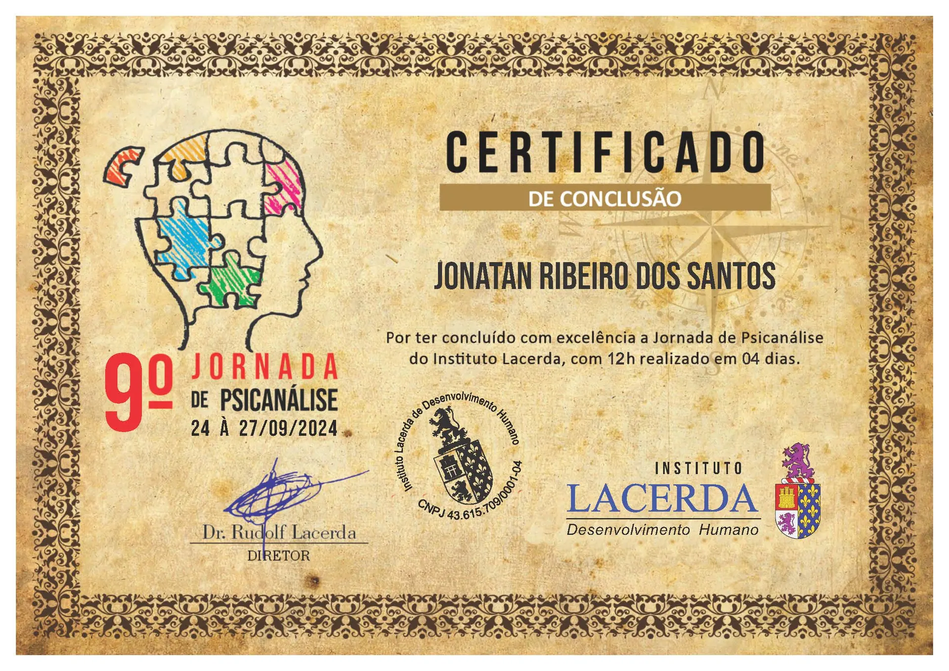 Instituto Lacerda – 9ª Jornada de Psicanálise