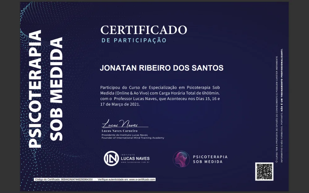 Instituto Lucas Naves – Psicoterapia Sob Medida